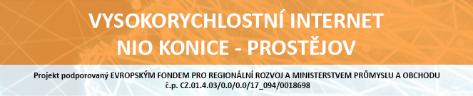 VYSOKORYCHLOSTN� INTERNET NIO KONICE - PROST�JOV